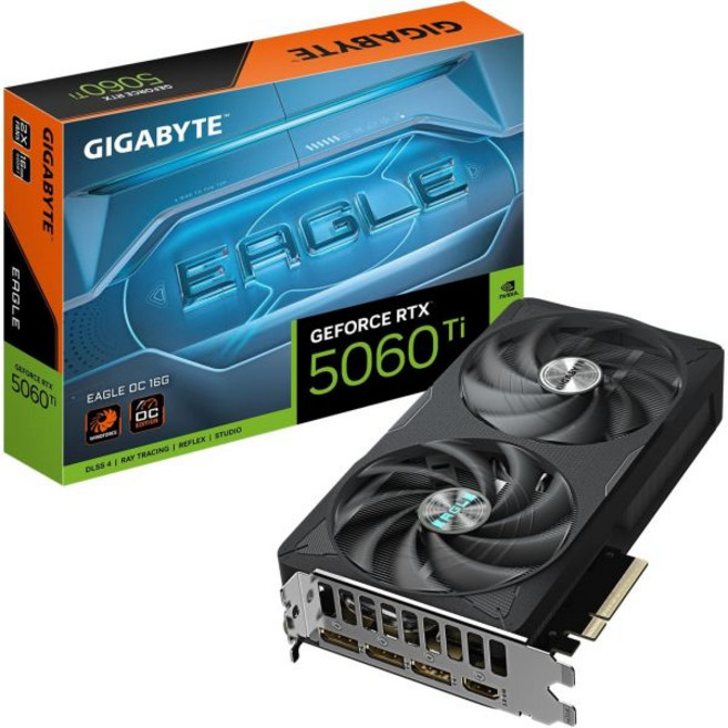 기가바이트 지포스 RTX 5060 Ti WINDFORCE OC 16G 그래픽 카드 16GB 128비트 GDDR7 PCIe 5.0 WINDF, EAGLE, RTX5060Ti|OC