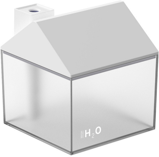 자니즈 무선 미니 가습기 책상 탁상용 가습기 충전식 사무실 LED 무드등, 화이트