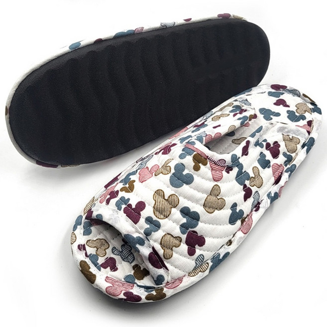 이로다 층간소음방지 실내화 면 쿠션 슬리퍼 거실화 덧신