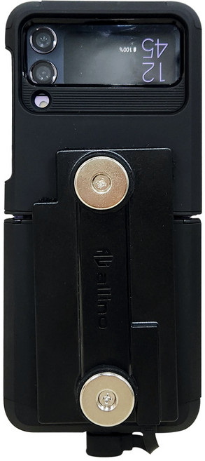 알리노 갤럭시Z플립4 Z플립3 오토바이 자석케이스 배달대행 라이더 충전거치대용, 다크네이비