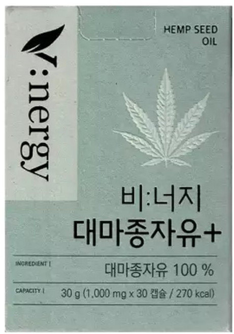비너지 대마종자유 플러스 30정, 1개