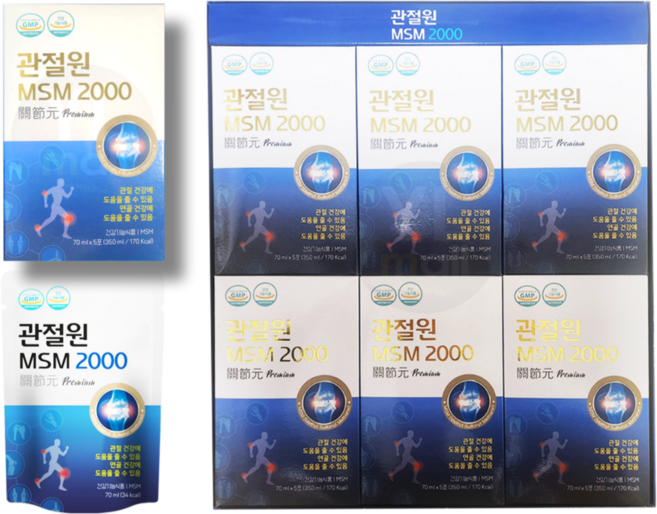 MSM 2000 30포 + 추가 10포 관절 연골 마시는 MSM 무릎 관절원MSM, 1박스, 2.8L