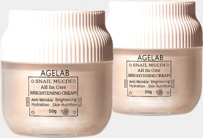 에이지랩 스네일 뮤신 올인원 브라이트닝 크림, 2개, 50g - 쿠팡