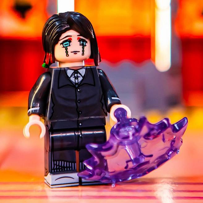 온루트) 귀멸의칼날 풀 이펙트 미니피겨 퍼즐 조립 블록 장난감