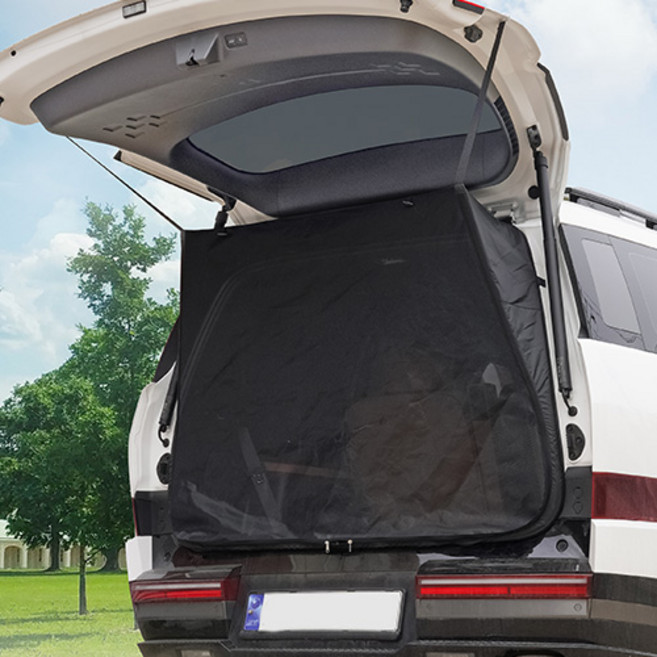 케이엠모터스 디올뉴 싼타페 MX5 차량용 모기장 텐트 트렁크 모기장, 싼타페 MX5 트렁크 모기장, 트렁크 모기장 (1P)