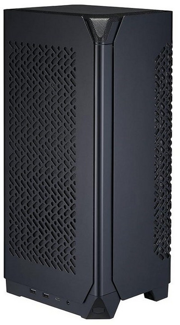 Cooler Master NCORE 100 Air Mini-ITX PC 타워 케이스 양극 산화 알루미늄 356mm 수직 트리플 슬롯 마운트 GPU SFX PSU 130mm, NCORE 100 Air S