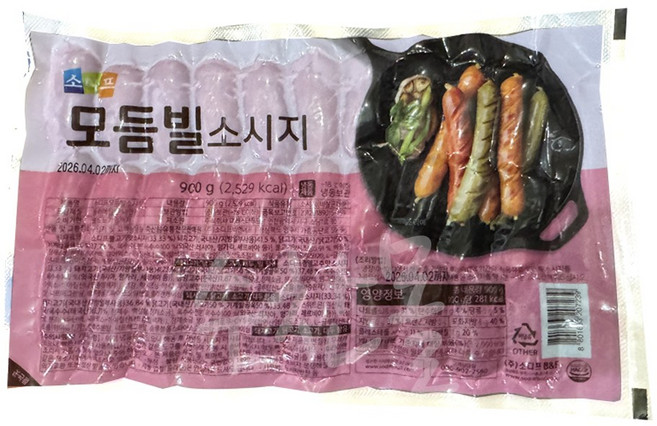 소디프 모듬빌 소시지, 900g, 1개