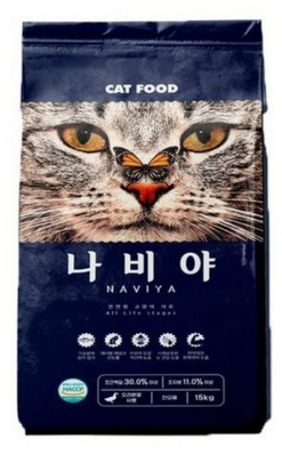 팜스코 나비야 15kg 길고양이사료 길냥이 고양이사료, 1팩