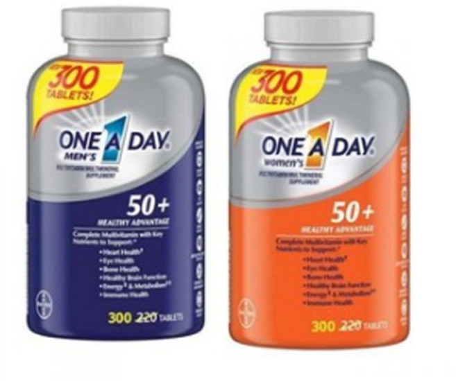 원어데이 실버 종합 멀티비타민 여성 300정 남성 300정 총2통, 2개