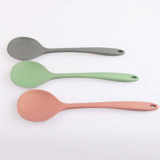 이지실리 42cm 빅 볶음 스푼 실리콘 대형 주걱 대량 조리 급식소 업소용 요양원, 1개, 색상랜덤