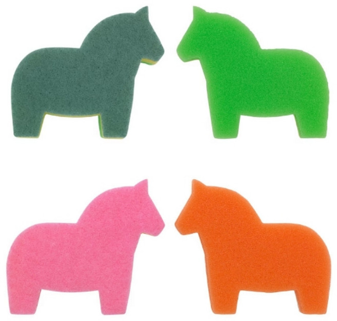 이케아 SNABBAKAT 스펀지 수세미 설거지 다용도 주방 청소 캠핑용 위생 스펀지 식당 주방 차박