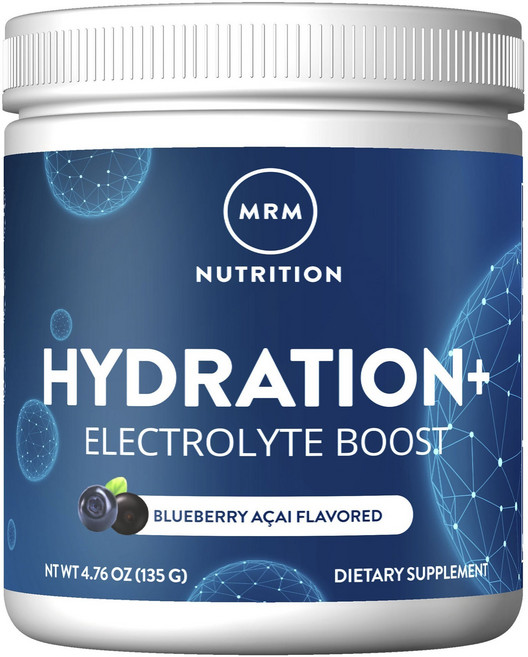 Mrm Hydration+增強型電解質補充粉 藍莓&巴西莓風味, 1個, 135g