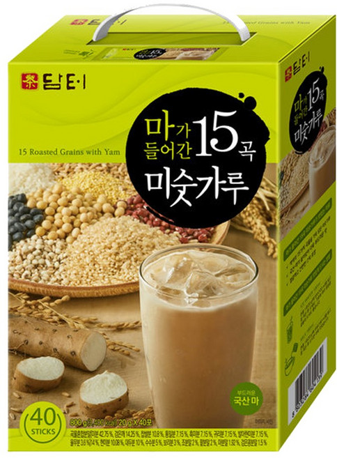 담터 마가 들어간 15곡 미숫가루 40T + 40T (80T), 20g, 80개