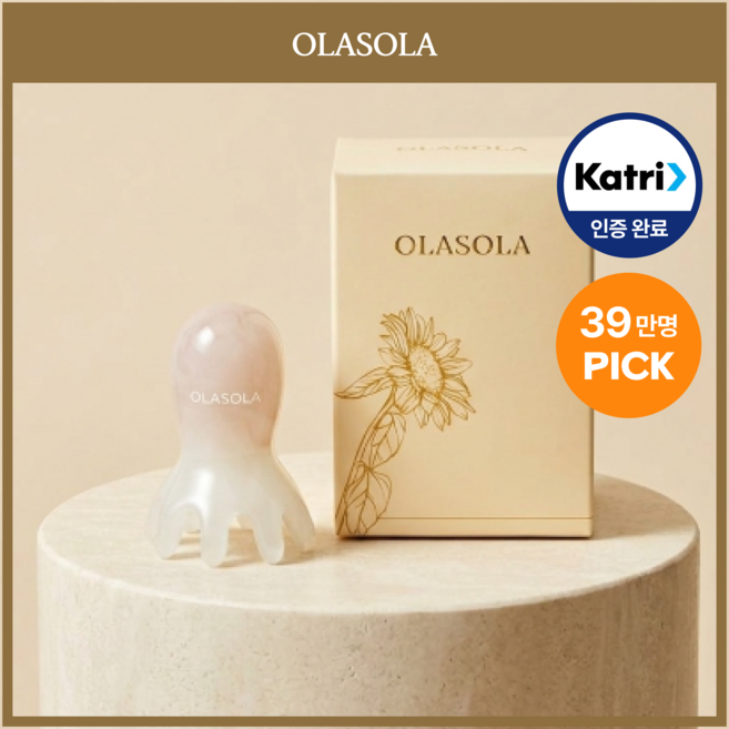 올라솔라 두피괄사 머리 승모근 마사지 지압 문어, 1개