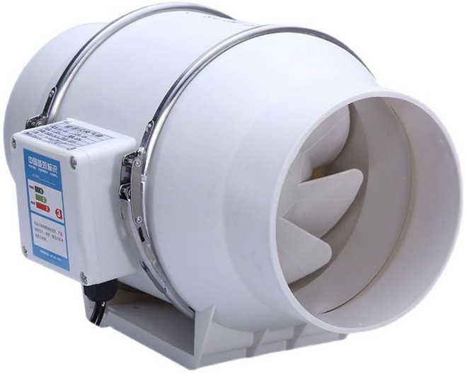 유인휀 원형 덕트 닥트 팬 산업용 파이프 배관 배기팬, 6인치배속160튜브전달튜브+버클