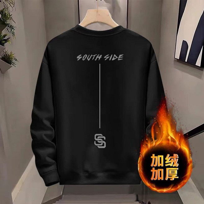 大學T 長袖圓領衛衣 加絨寬鬆上衣 男女同款 Oversize打底衫