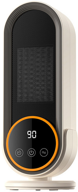 暖風機 PTC陶瓷速熱 1200W 兩檔溫度 三檔定時 傾倒斷電 遠距遙控 低噪無光 E68S升級款, E68S升級款(定時＋遙控), E68S, 白色