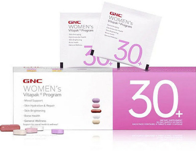 GNC 우먼스 비타팩 프로그램 30+, 30회분, 1개