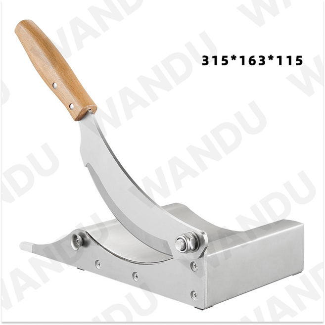 WANDU 수동식 스텐 약초 절단기 손작두 한약재 인삼 한약 커팅 슬라이서 한의원 스테인리스 작두, 스텐 손작두, 1개