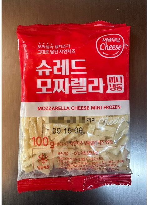(서울우유) 슈레드 모짜렐라 미니 100g, 1개