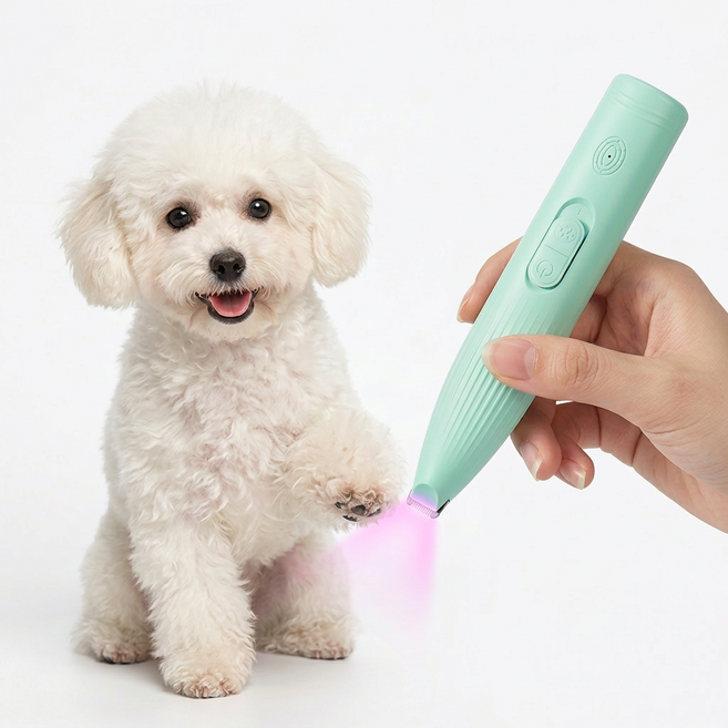 강아지 발바닥 바리깡 미용 무선 애견 발털깎이 미용기구 아임펫벳, 민트9mm_일반, 1개
