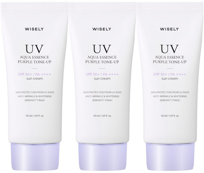 와이즐리 수분가득 쿨톤 보정 톤업 선크림, 3개, 50ml