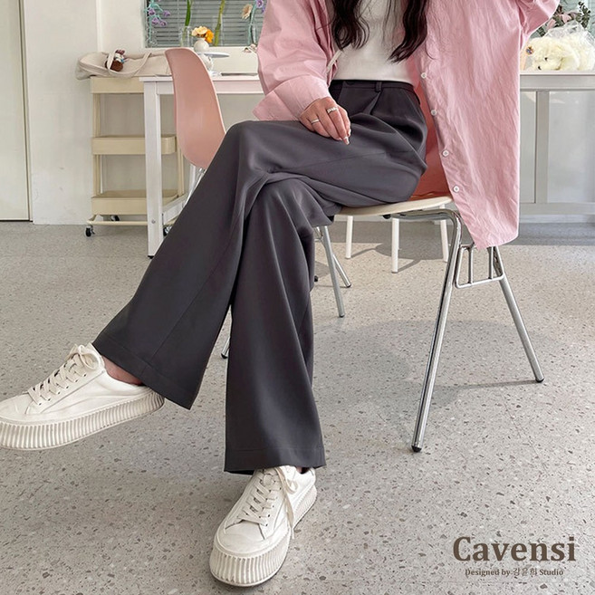 Cavensi 女褲 西裝褲 寬褲