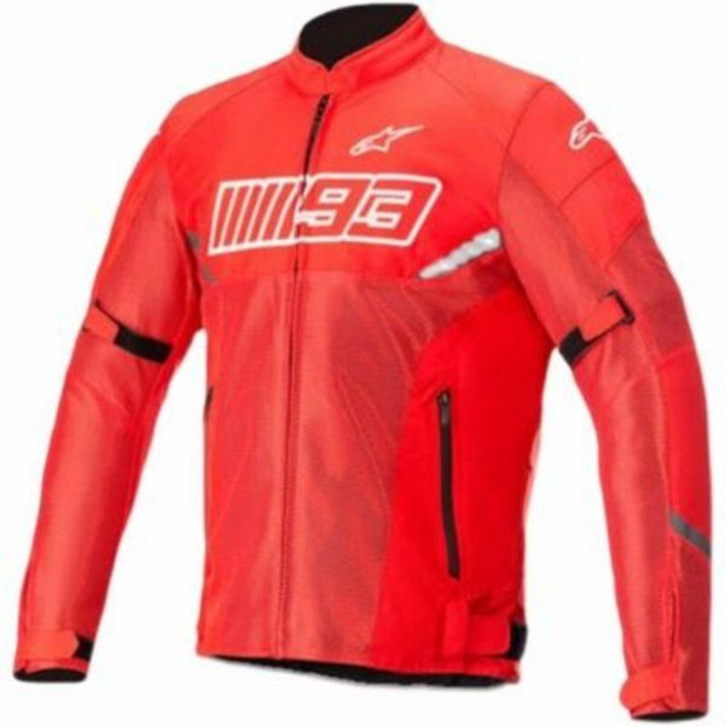 오토바이 자켓 알파인스타 MM93 바이크 바람막이 스쿠터 라이딩 에어 여름 레이싱 선수, XL, 검은색