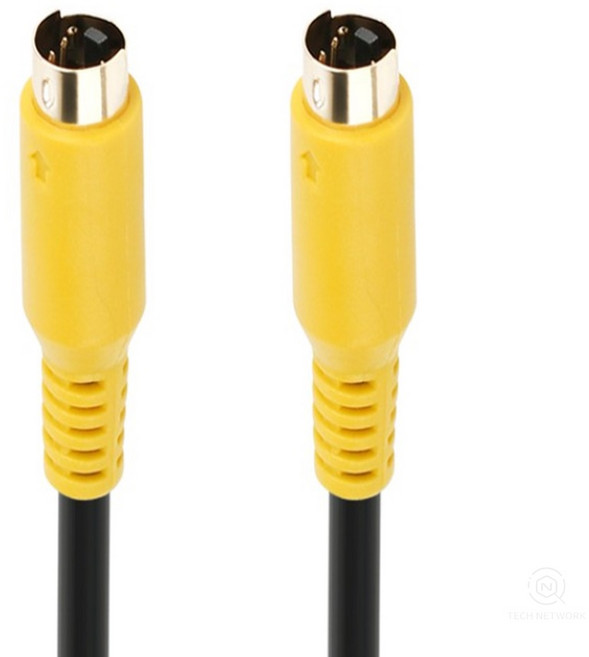 장거리 SVHS S Video 아날로그 영상케이블 10m 길이긴거 양쪽 연결, 1개