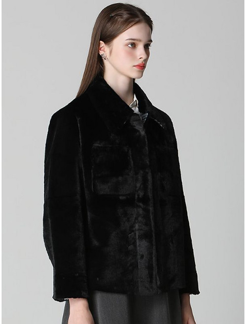 르오트 코스 렉스 웜 리버시블 무스탕