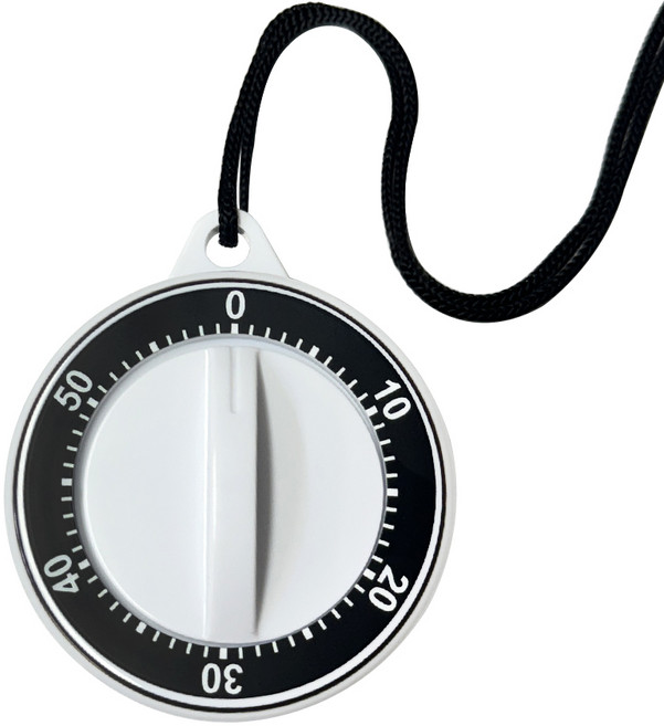 삼화 수동 태엽식 자석부착형 데시벨 타이머, 블랙, 1개