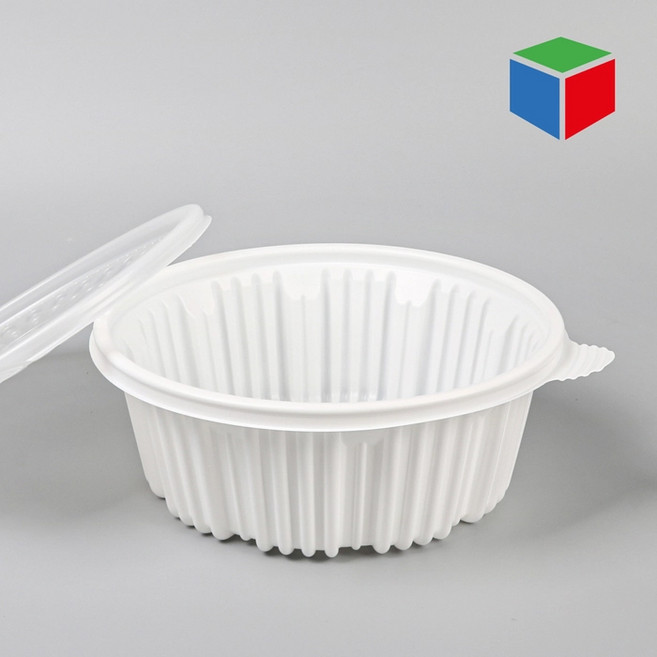 고강도 탕용기 220파이 소 흰색 세트 1800ml {100개}, 1개