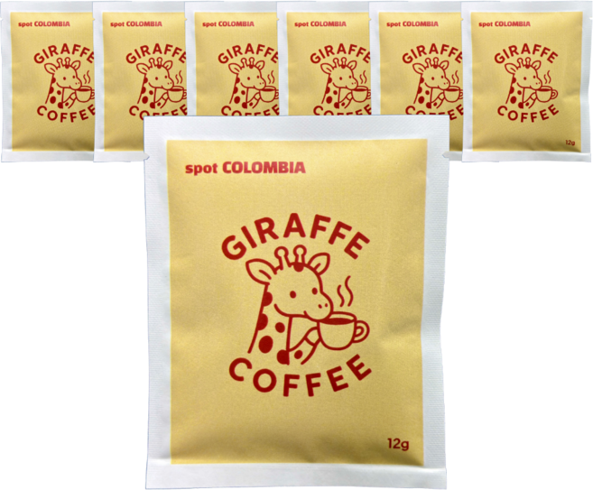 지라프커피 콜롬비아 스페셜티 티백커피 싱글오리진, 1세트, 7개입, 12g
