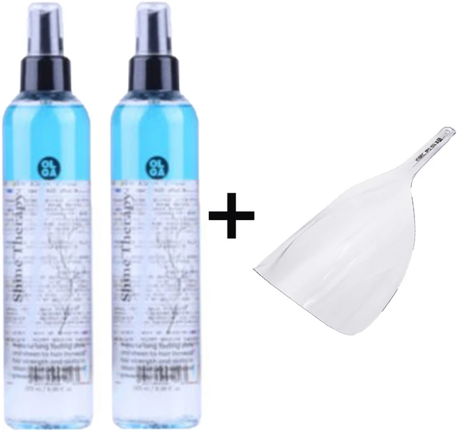 올가 뿌리는 헤어열보호제 샤인 테라피 250ml+250ml+스프레이 가리개 - 쿠팡