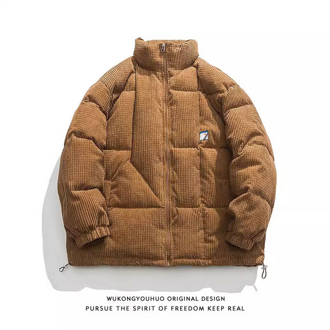 [레트로 무드] 코듀로이 오버핏 패딩 - 유니섹스 데일리로 무난한 아이템