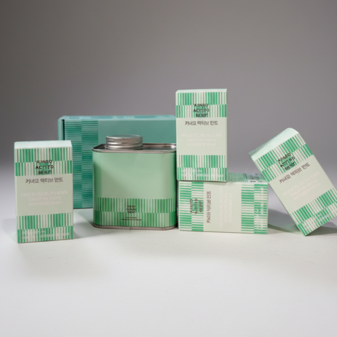 키네오 액티브 민트 무설탕 타우린 비타민 B C 캔디, 36g, 4개