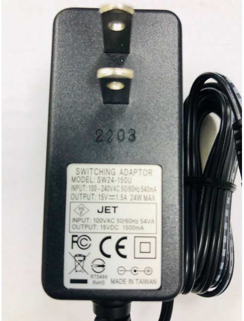 JET 15V 1.5A 變壓器 電源供應器 SW24-150U, 1個