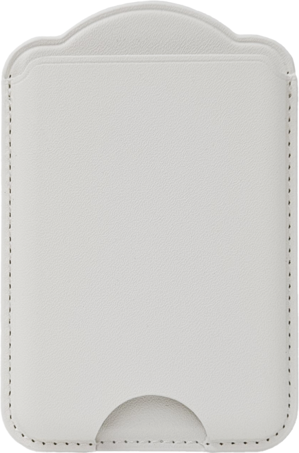 가꼬싶다 갤럭시용 강력 맥세이프 가죽 3장 수납 카드지갑, 1개, 화이트