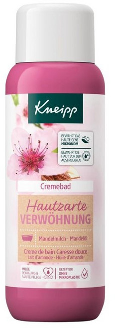 독일 내수용 Kneipp 크나이프 크림 스킨 딜리케이트 아몬드 밀크 아몬드 오일 거품 입욕제 반신욕 입욕제 Kneipp Cream Bath Skin Delicate Pamperin, 1개, 400ml