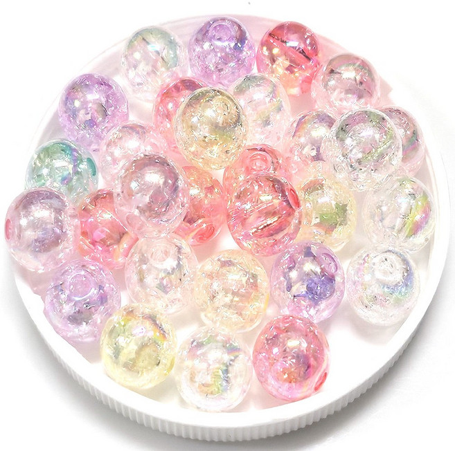 Bead 비즈팔찌재료 8mm 구슬 200알+우레탄줄 한세트 구슬선택, 반짝이볼, 1개