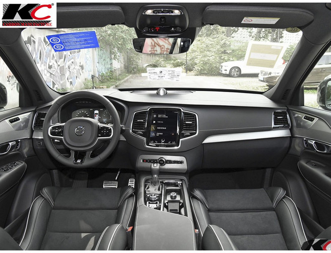 VOLVO 富豪 沃爾沃 避光墊 儀表台 隔熱墊 XC40 V40 S90 XC60 XC90 B5 R-Design, 15- XC90 有無立體音響,黑底 "藍邊", 藍邊