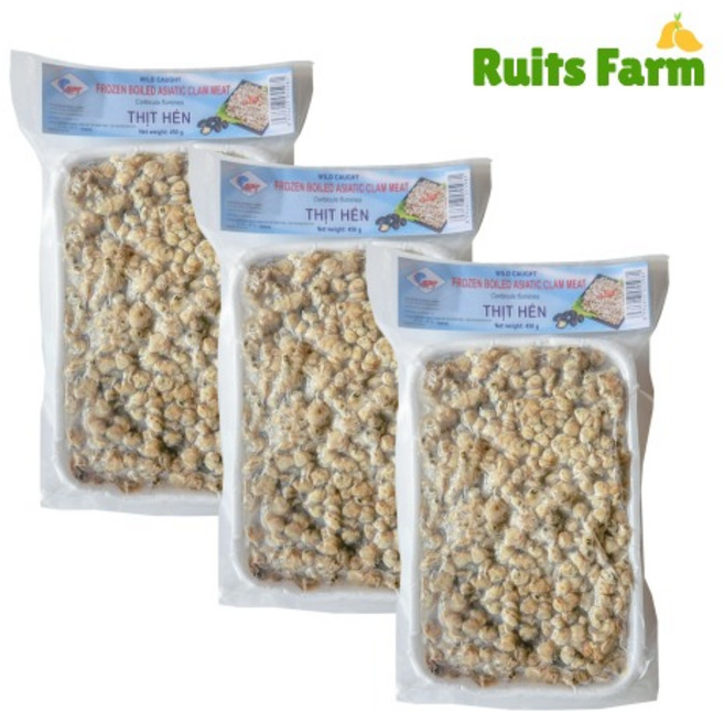 [루츠팜]베트남 냉동 재첩살 450gX20개 9kg 1박스 thit hen frozen clam meat 재첩국 조갯살 조개살, 1개