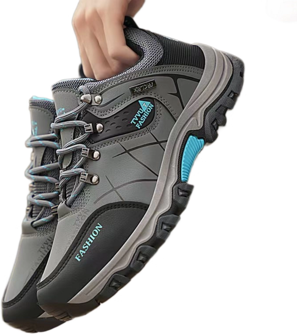 FvaBzon 남성용 아웃도어 등산화 미끄럼방지 내구성 워킹화