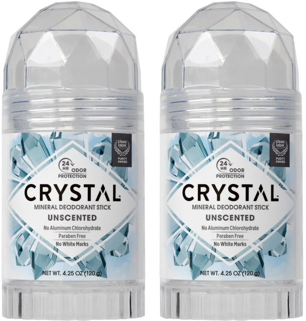 크리스탈 바디 데오드란트 스틱 무향, 120g, 2개 - 쿠팡