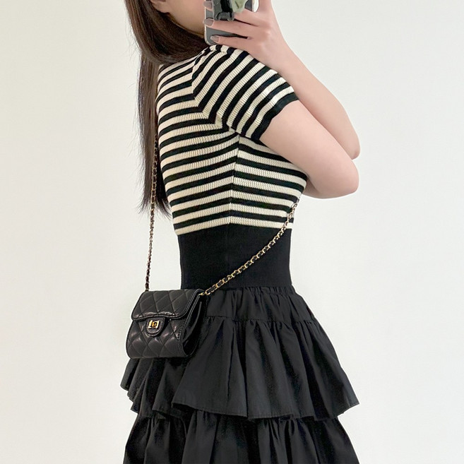 클래식 퀄팅 반지갑 체인 미니 크로스백 가방