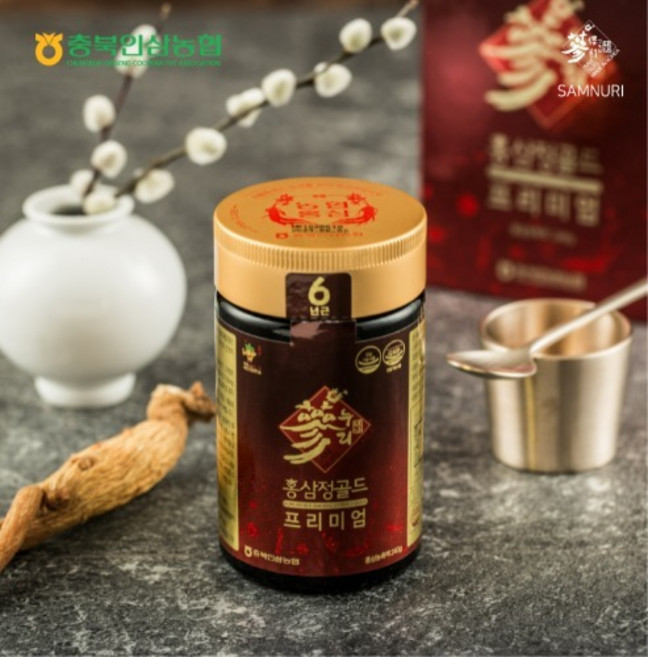 충북인삼농협 삼누리 6년근 홍삼진액 홍삼정골드 프리미엄 240g, 1개