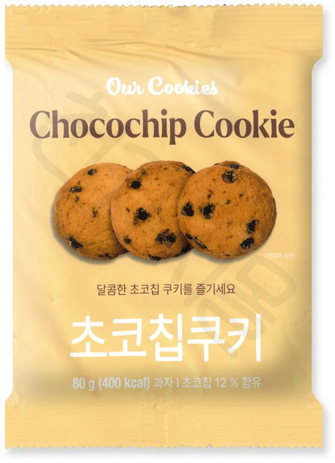 신흥제과 초코칩 쿠키 80g 과자, 1개