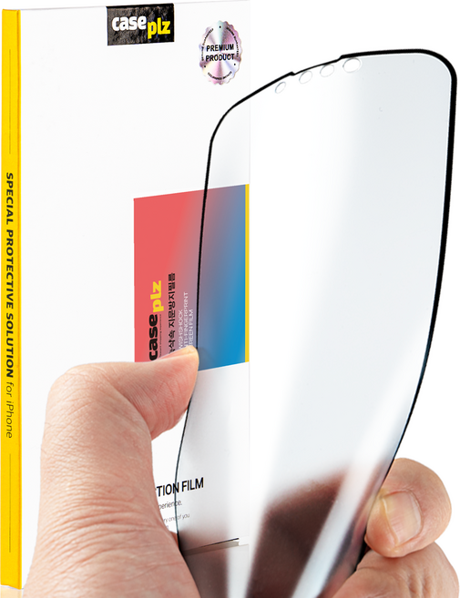caseplz 슥샥쇽 안깨지는 지문방지 매트 코팅 휴대폰 액정 보호 강화 필름, 1세트