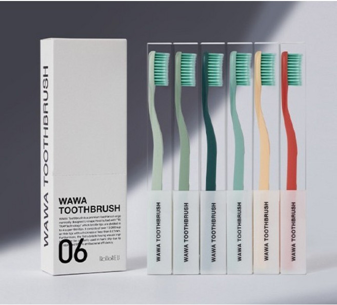 로로벨 프리미엄 와와칫솔, 6개입, 5개