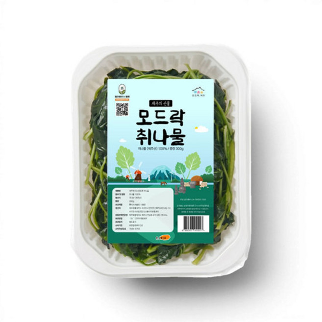 이제주 간편한 데친 취나물 300g, 1개, 300